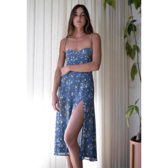 NEW Reformation Juliette Dress Avery 10 - Picture 15 of 17